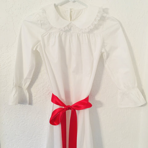 Lucia Dress with Red Sash