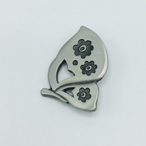 Swedish Pewter Butterfly Pin