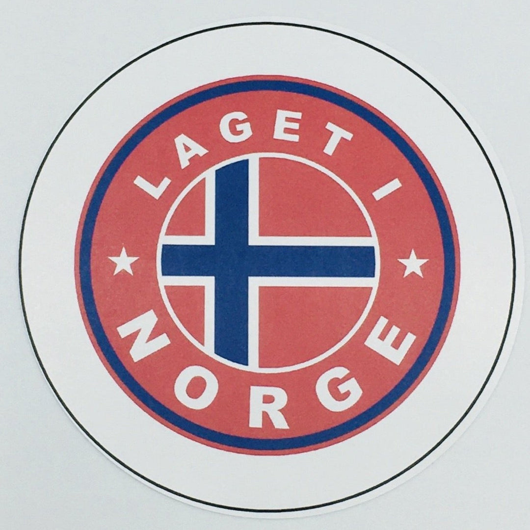 Made in Norway round button/magnet