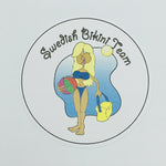 Swedish Bikini Team round button/magnet