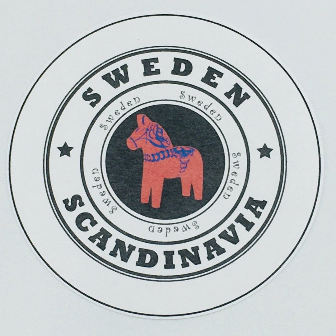 Sweden Dala Horse round button/magnet