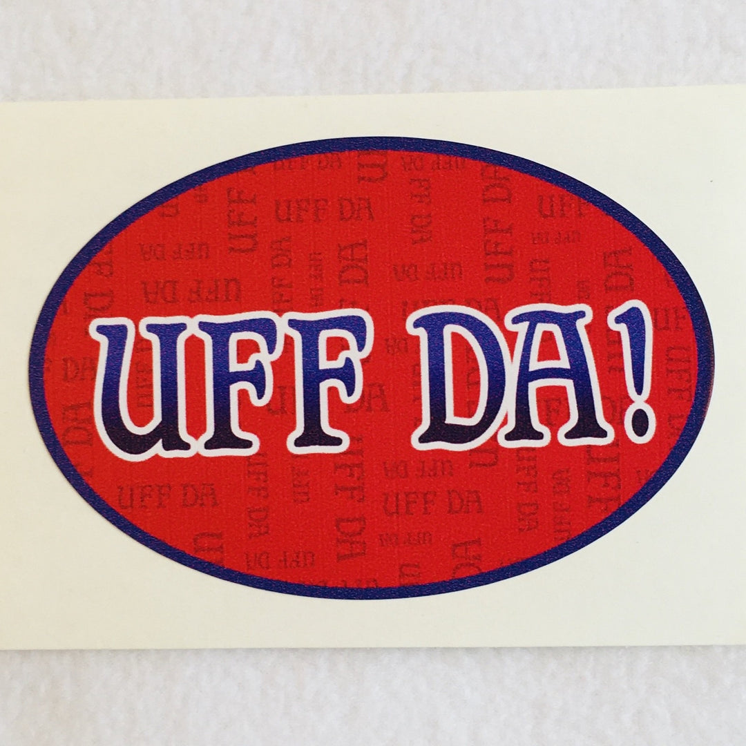 Oval Decal - Uff da