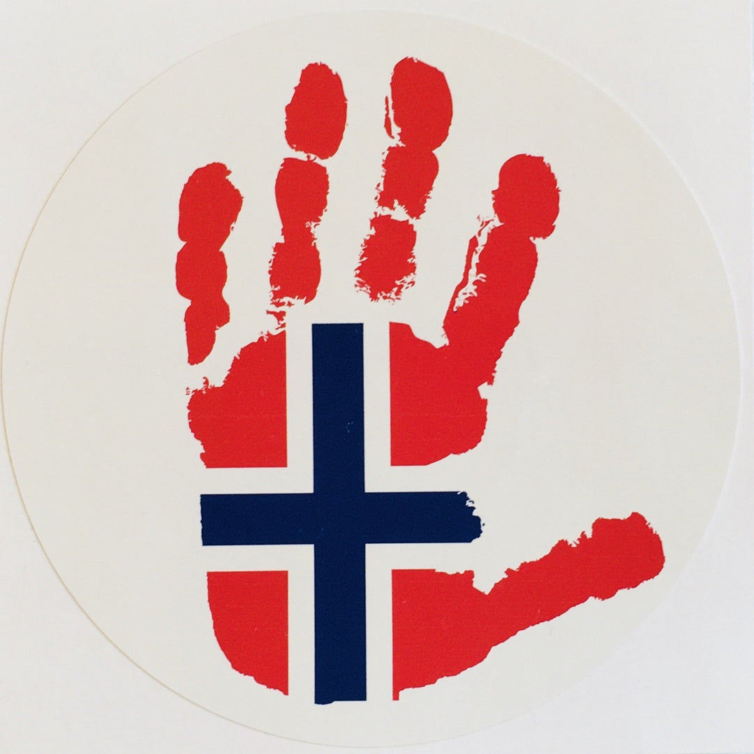 Norway Flag Handprint Decal