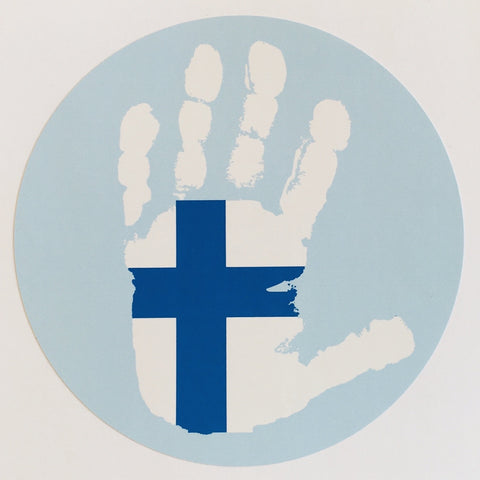 Finland Flag Handprint Decal