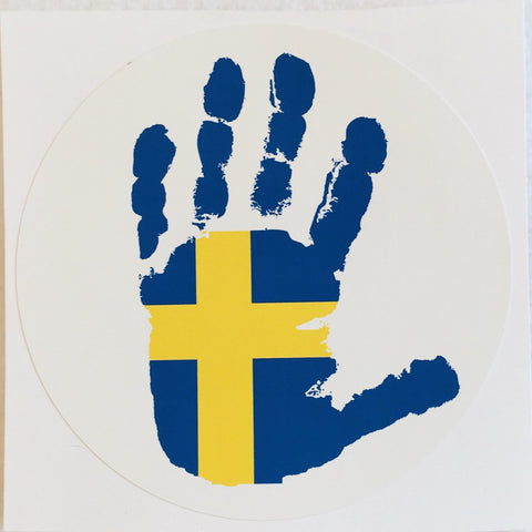 Sweden Flag Handprint Decal