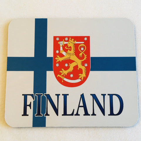 Mousepad - Finland flag & crest