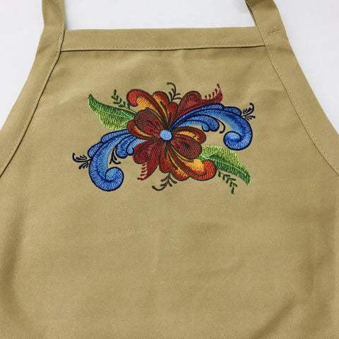 Apron - Embroidered Rosemaling