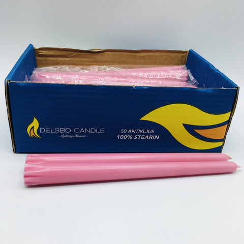 Delsbo Candles - 2 pk Pink