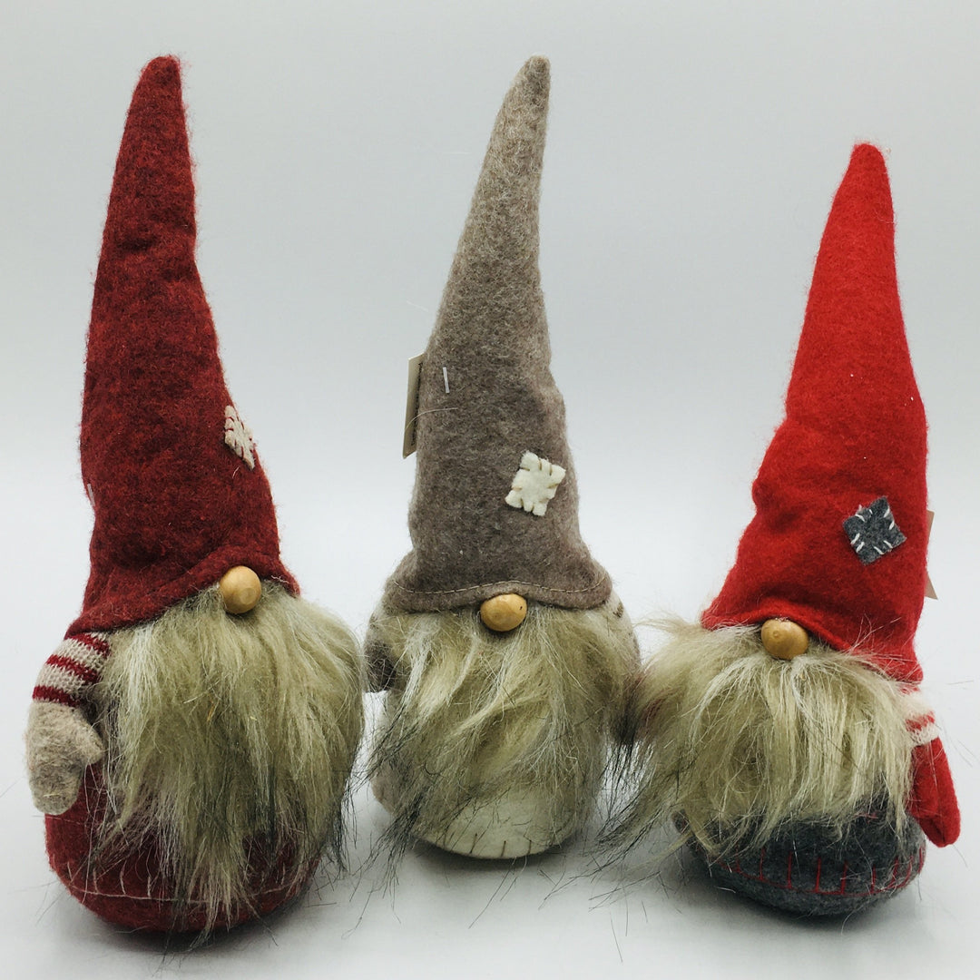 Gnome Trio with stripe sleeves