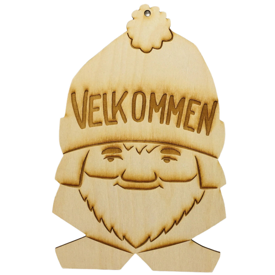 Velkommen Nisse Gnome sign