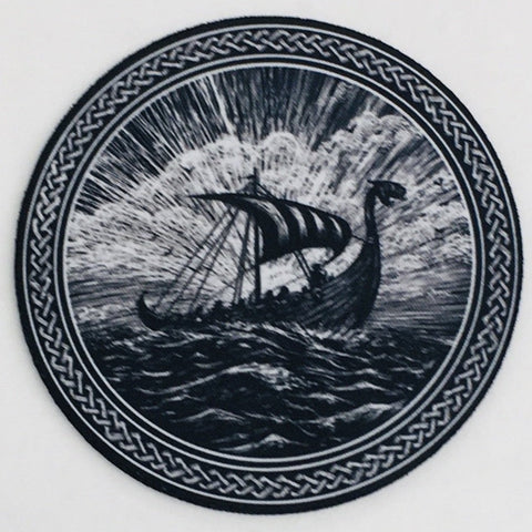 Viking Ship neoprene coaster