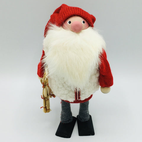 Hand made Tomte with Straw Goat