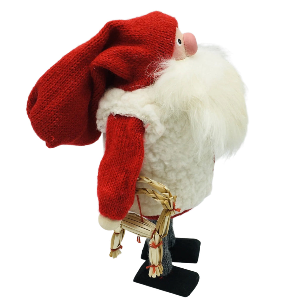 Hand made Tomte with Straw Goat – Gift Chalet