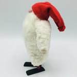 Hand made tomte with white fleece puffy  jacket