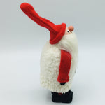 Hand made tomte with white jacket