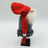 Hand made tomte with grey coat