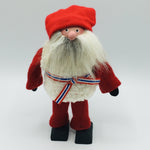 Hand made tomte with white vest