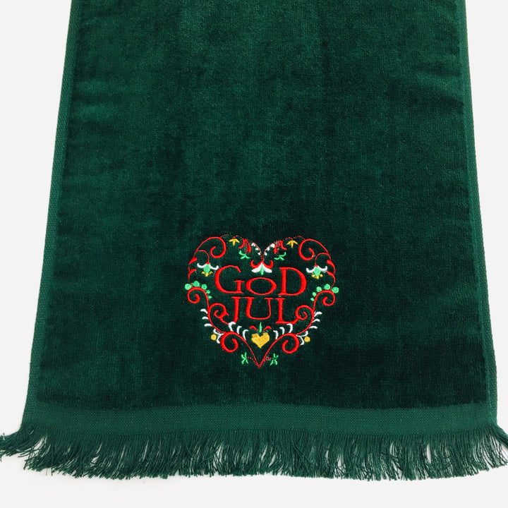 Fingertip Towel - God Jul Heart