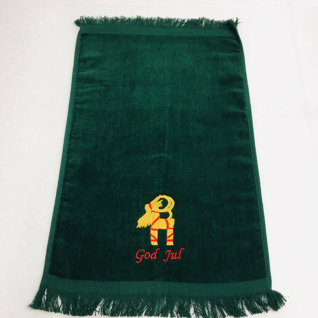 Fingertip Towel - God Jul Straw Goat