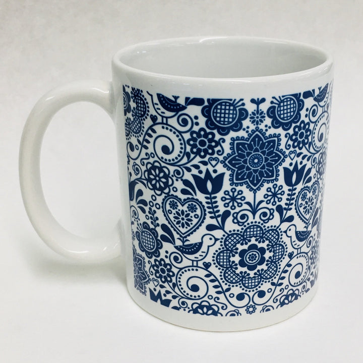 Folk Art Flowers coffee mug