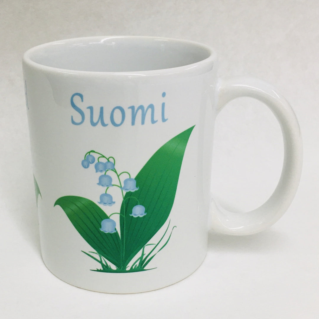 Suomi Finland Lily of the Valley coffee mug