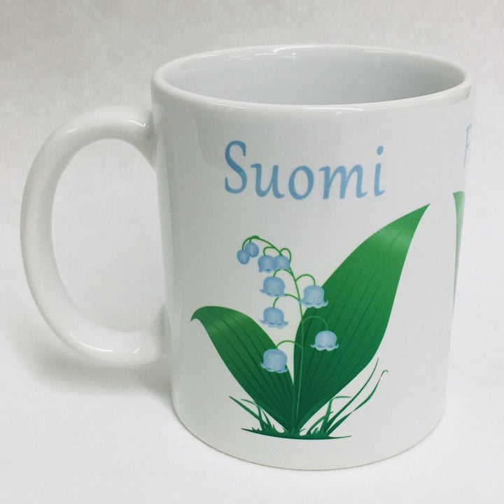 Suomi Finland Lily of the Valley coffee mug