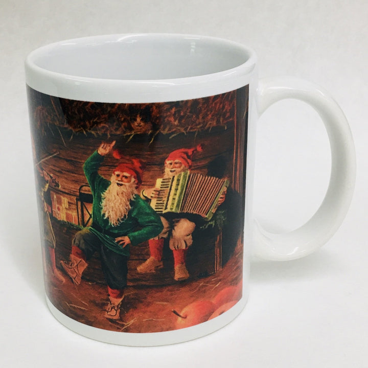 Jan Bergerlind Dancing tomtar coffee mug