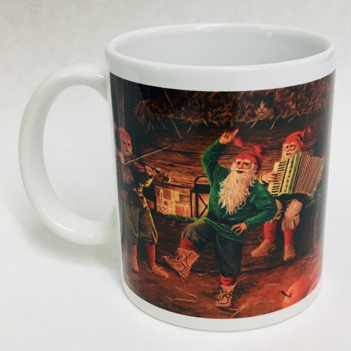 Jan Bergerlind Dancing tomtar coffee mug