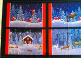 Eva Melhuish Gnome Fabric - Tomte  & Friends 6 Rectangle Placemats - 1/2 yard panel