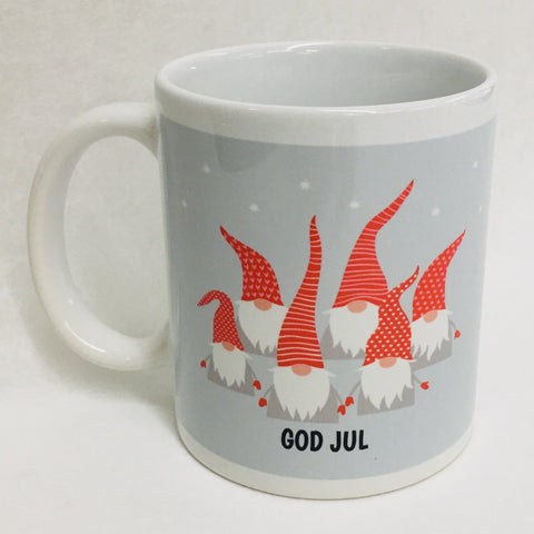 God Jul Gnomes coffee mug