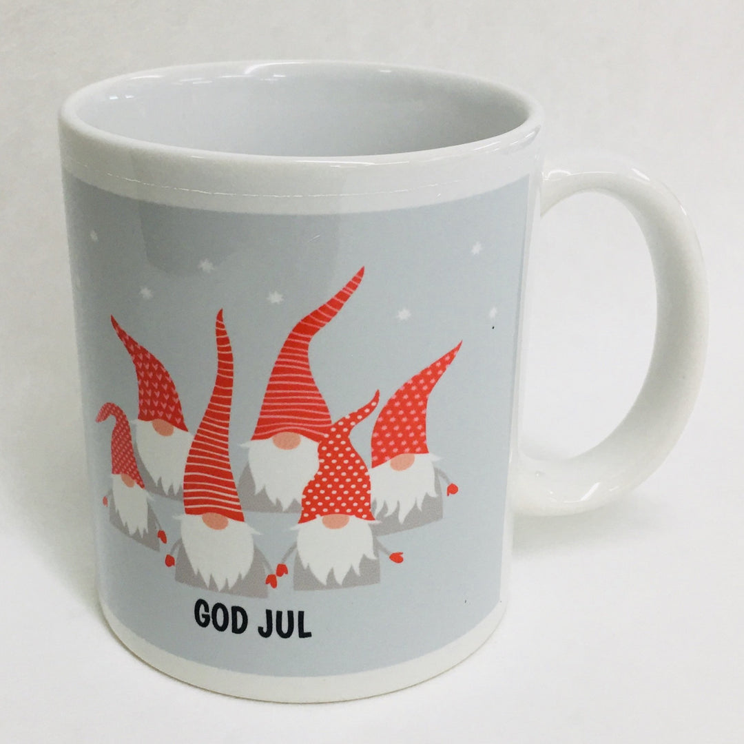 God Jul Gnomes coffee mug