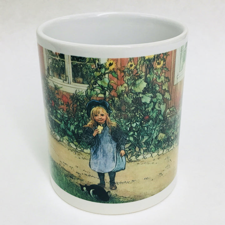 Carl Larsson Brita with Sandwich & Cat coffee mug