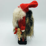 Hand made tomte with brown fur jacket