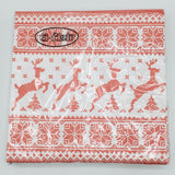 Nordic Reindeer with trees paper napkins