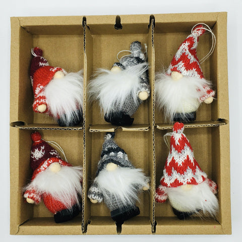 Gnome Ornaments - Box of 6