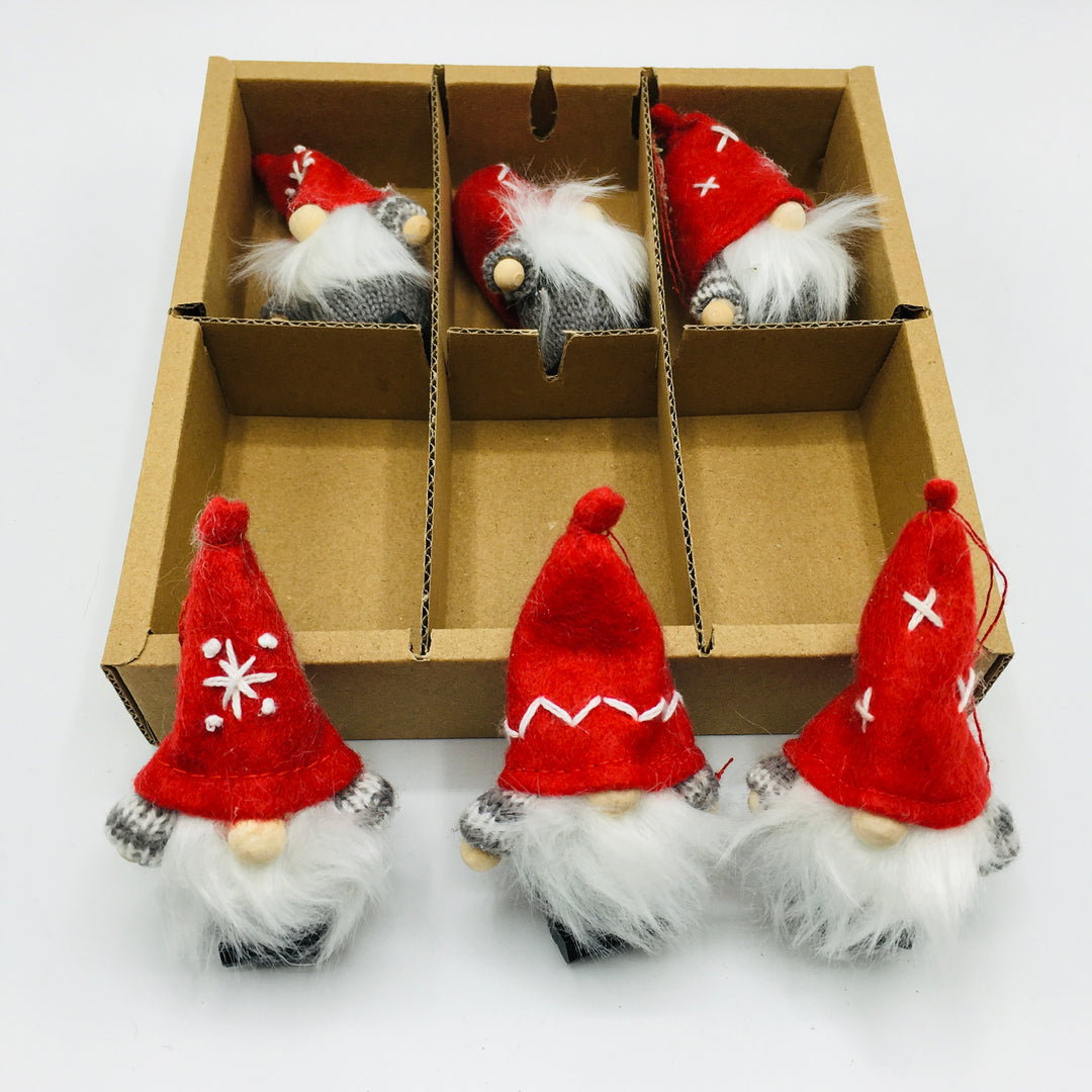 Gnome Ornaments - Box of 6