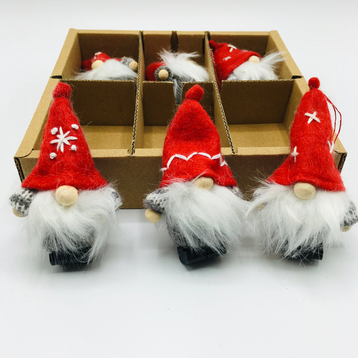 Gnome Ornaments - Box of 6