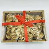 Straw ornament set - 55 pc box