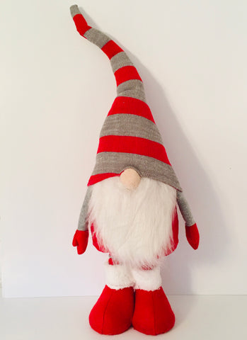 Gnome with Telescoping Legs - Red & Gray Hat