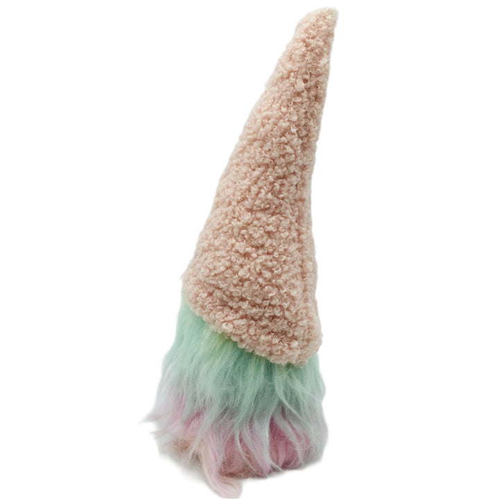 Gnome with Pastel Rainbow fur & Pink hat