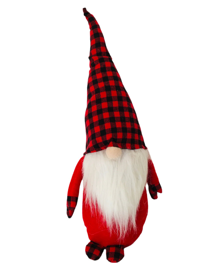 Gnome with Buffalo Plaid Hat