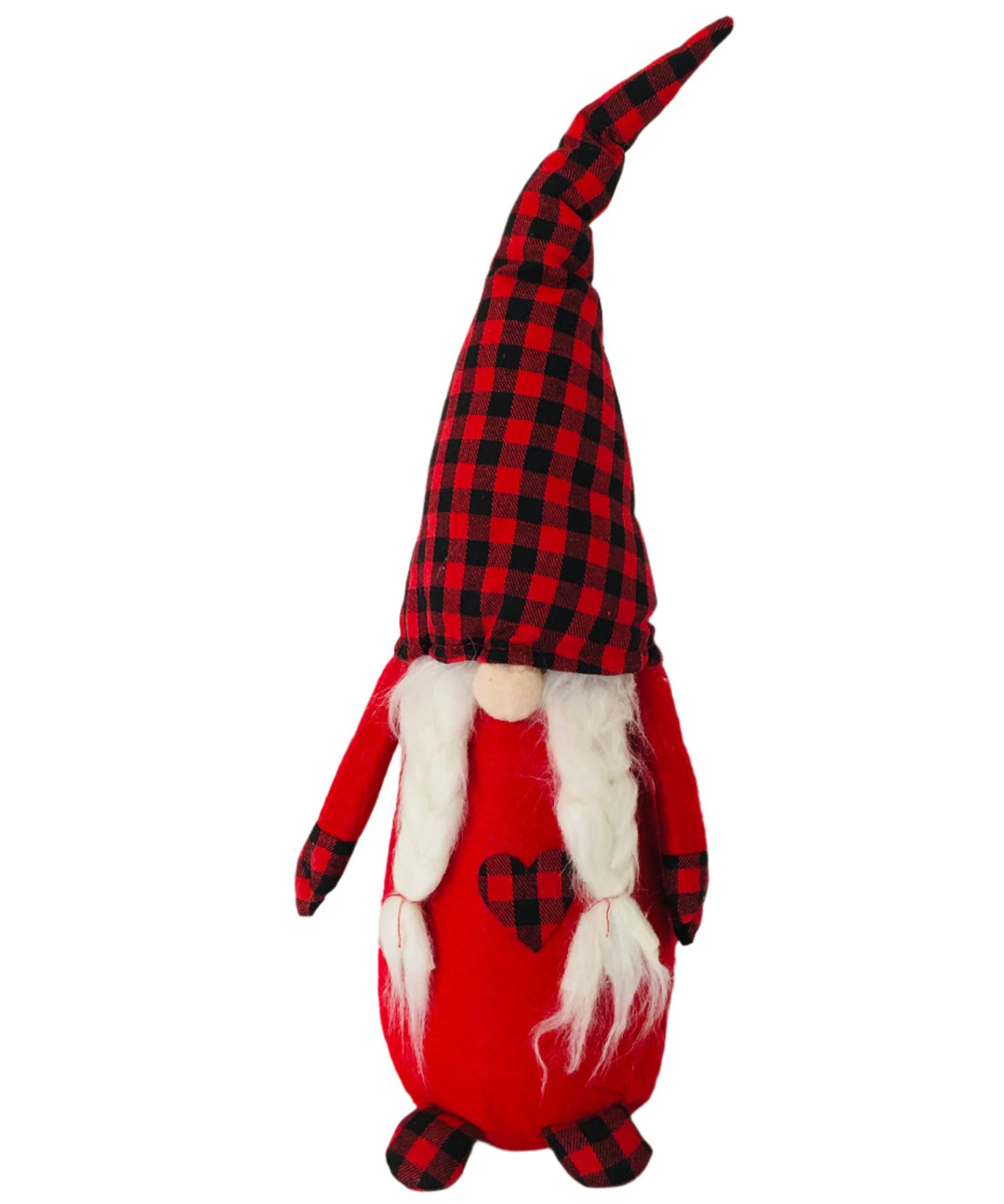 Gnome with Buffalo Plaid Hat