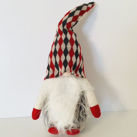 Gnome with Red Green & White Hat
