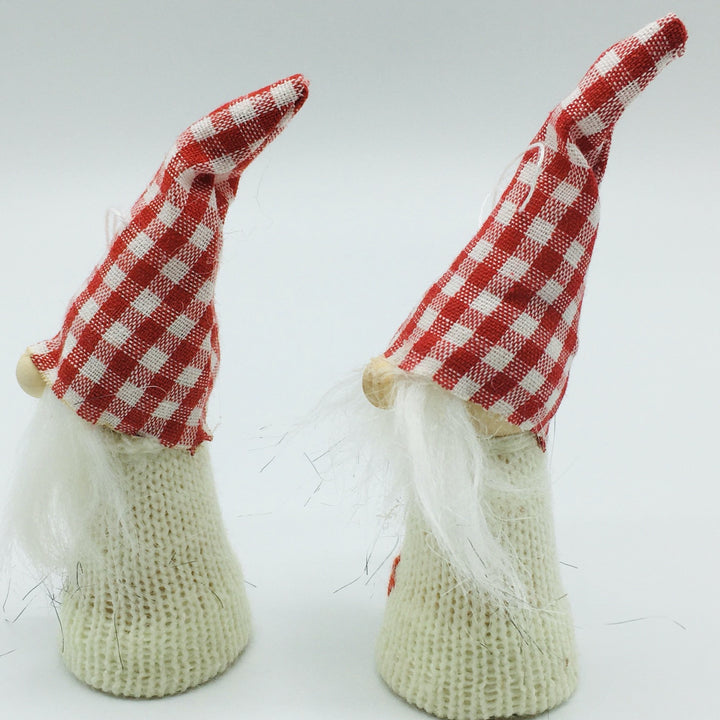 Gnome Lady & Man Ornament Pair