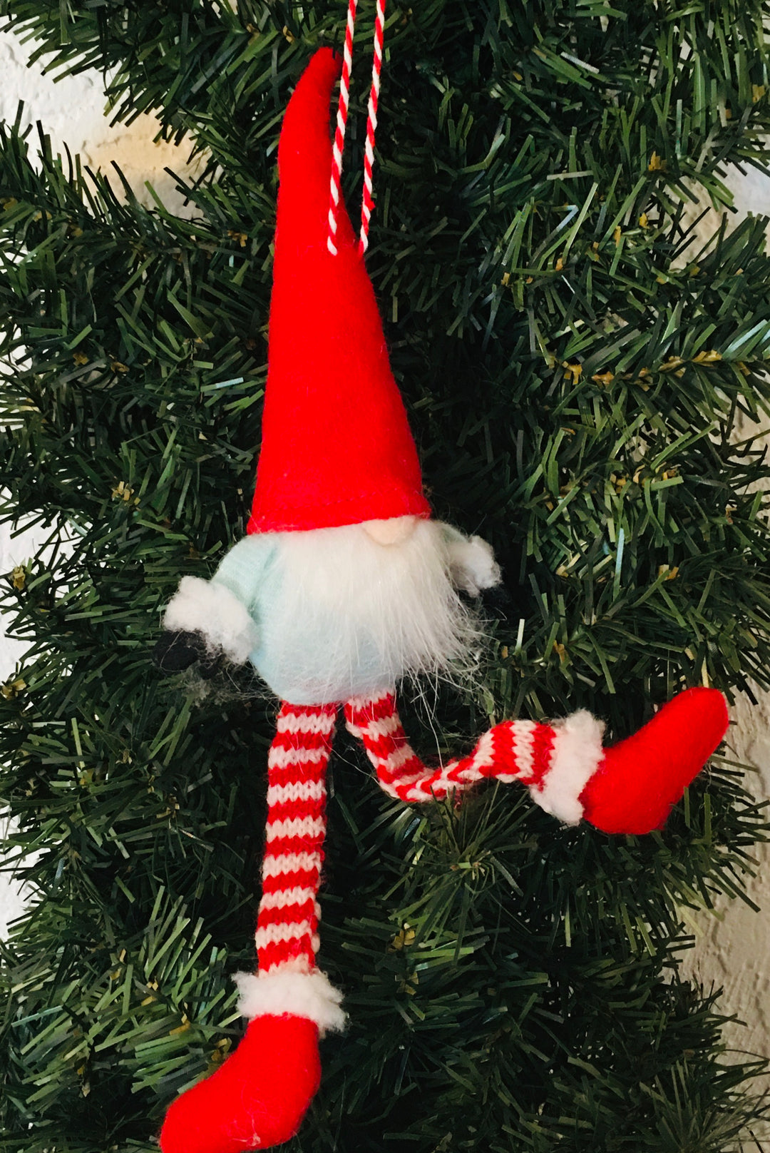 Gnome Ornament - Blue jacket & long legs