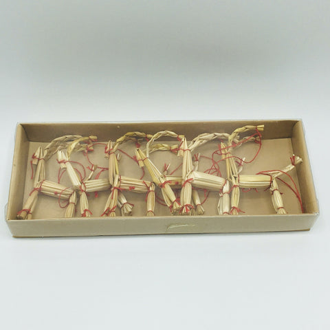 Mini Straw goat ornaments - Box of 6