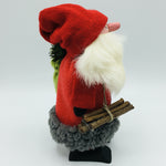 Hand made Tomte with Firewood & Sack