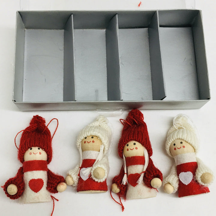 Gnome ornaments Box of 4