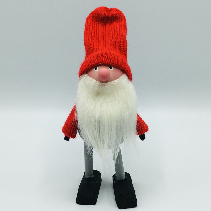 Hand made Tomte with Red Sleeves & Hat