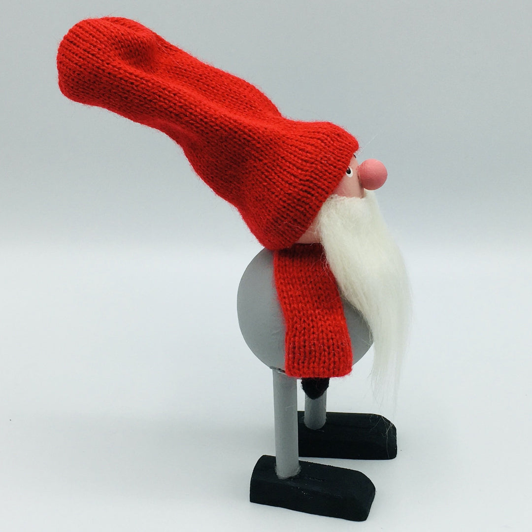 Hand made Tomte with Red Sleeves & Hat